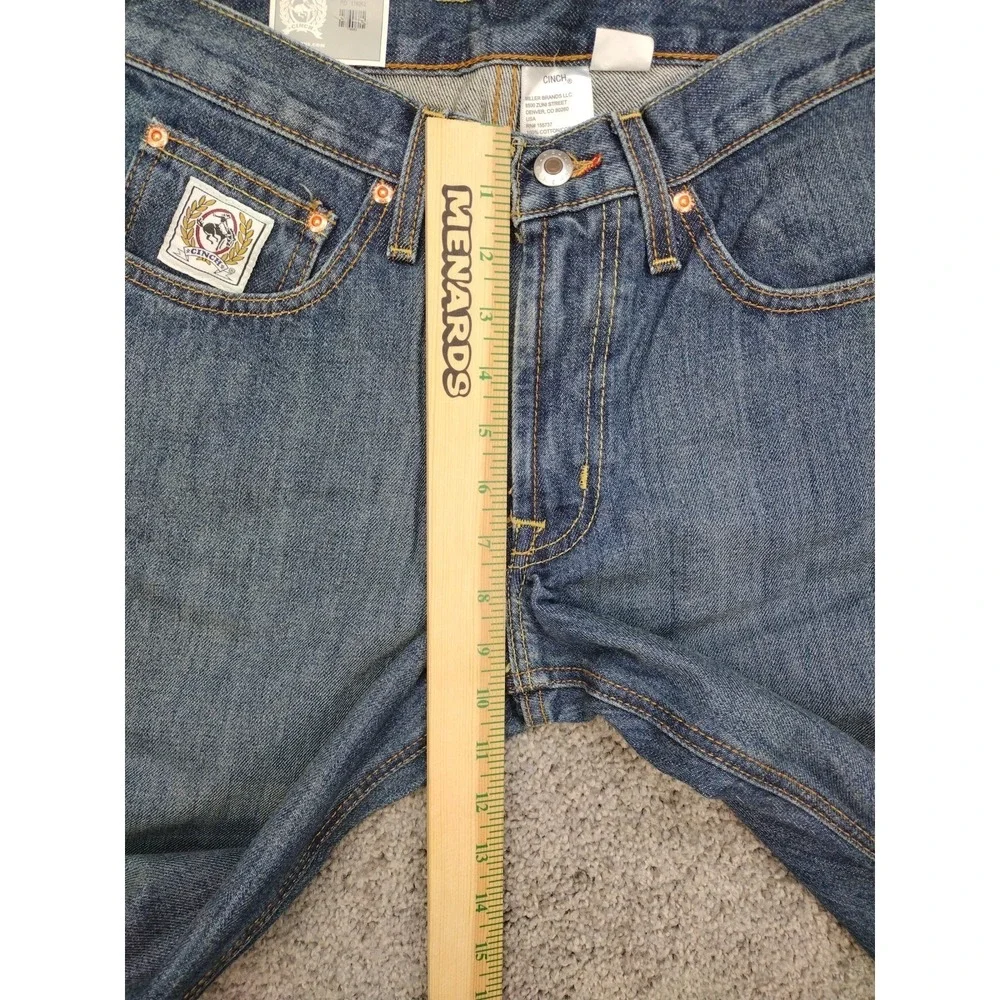 Cinch Men's White Label Relaxed Fit Jeans Dark Stonewash Indigo Size 29x36 NWT